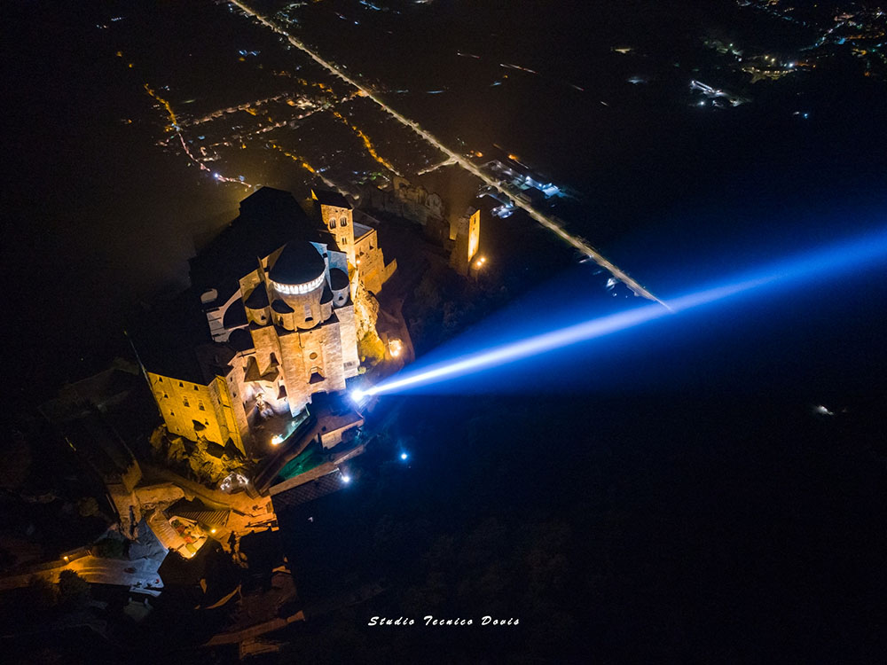 La spada dell'Arcangelo vista dal drone (Studio Tecnico Dovis)